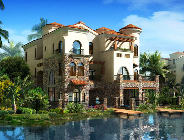 別墅庭院綠化設(shè)計(jì)中如何搭配綠色植物？